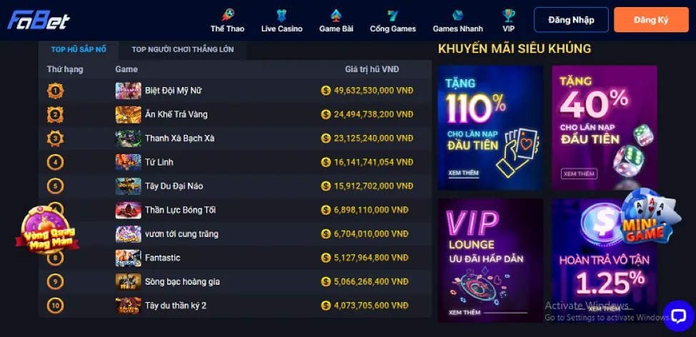 Các chương trình khuyến mãi và ưu đãi độc quyền tại 55win